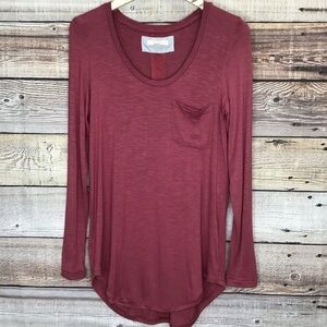 Anthropologie Pure + Good Long Sleeve Tunic Tee Sm